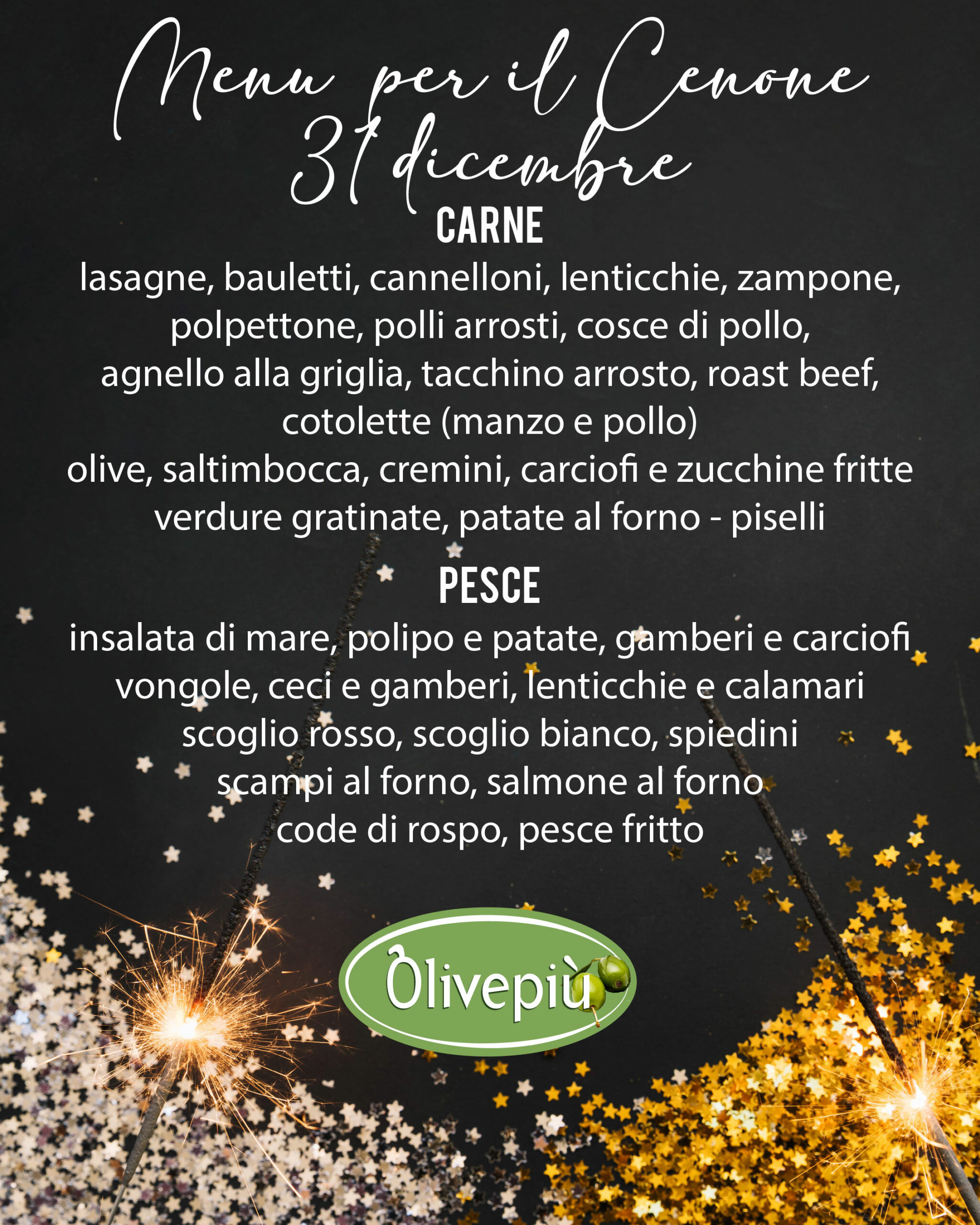 MENU CENONE 31 DICEMBRE